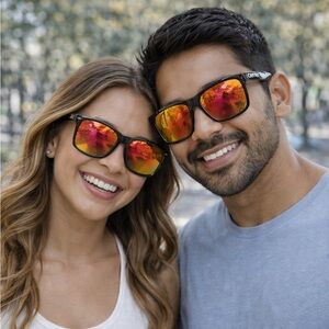 New Authentic Carrera Festival Edition Sunglasses Red Mirror Lens w Case